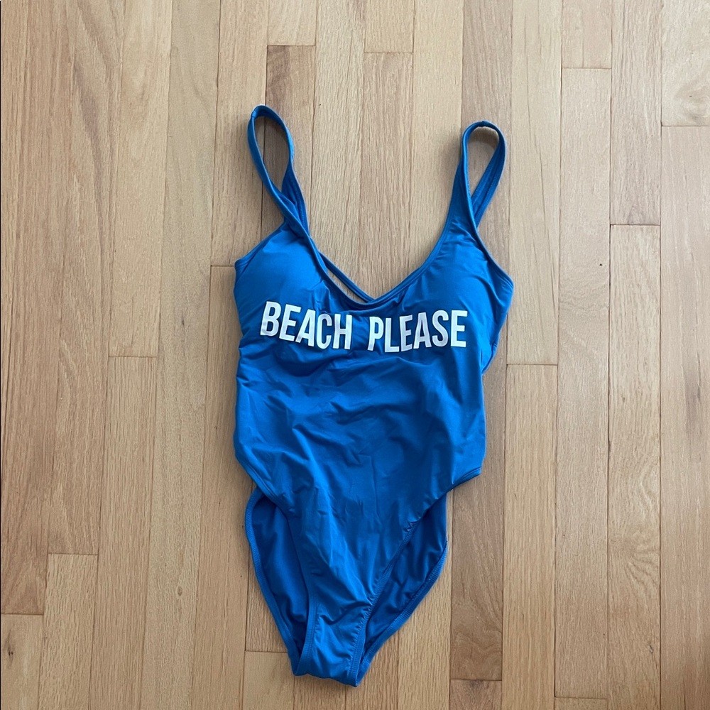 The Bikini Lab Blue One Piece Swimsuit